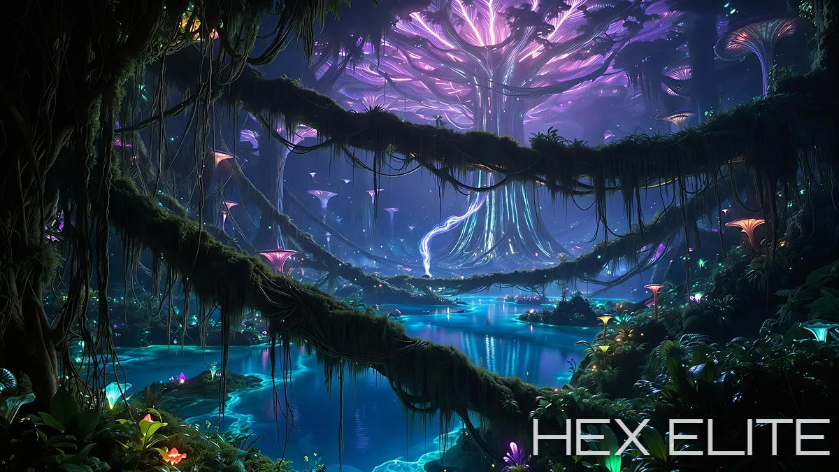 Fantasy Bioluminescent World - Custom 3D Stream Intermission Scene