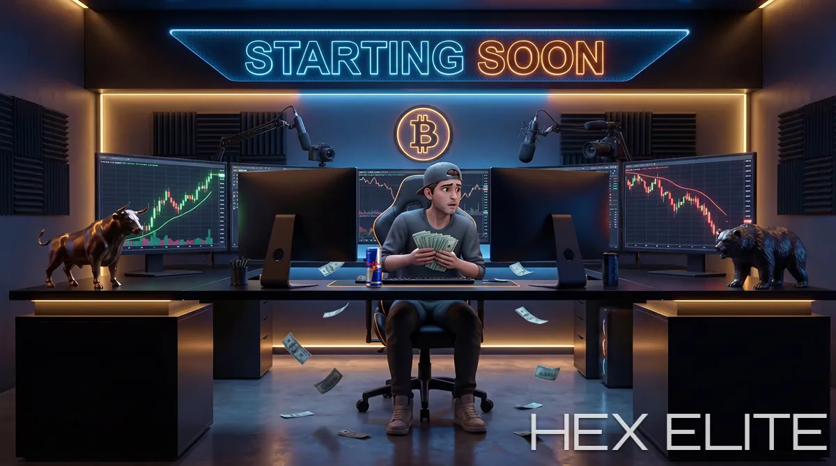 Day Trader Crypto Starting Soon Screen - Custom Stream Overlay
