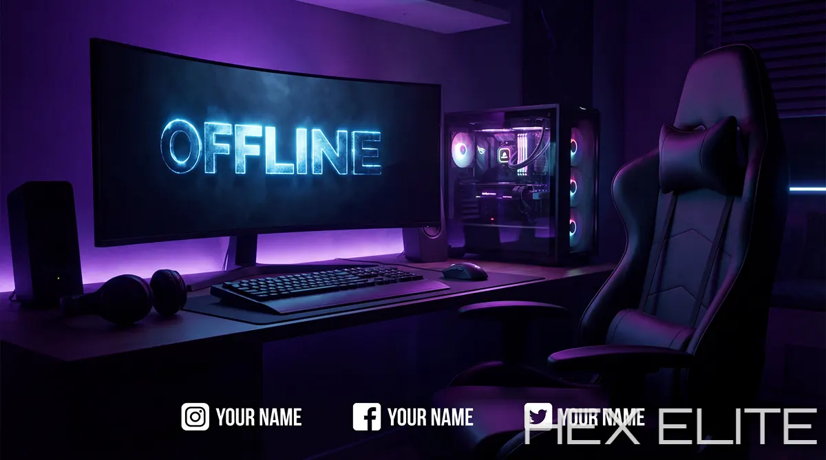 Gaming Setup Offline Screen