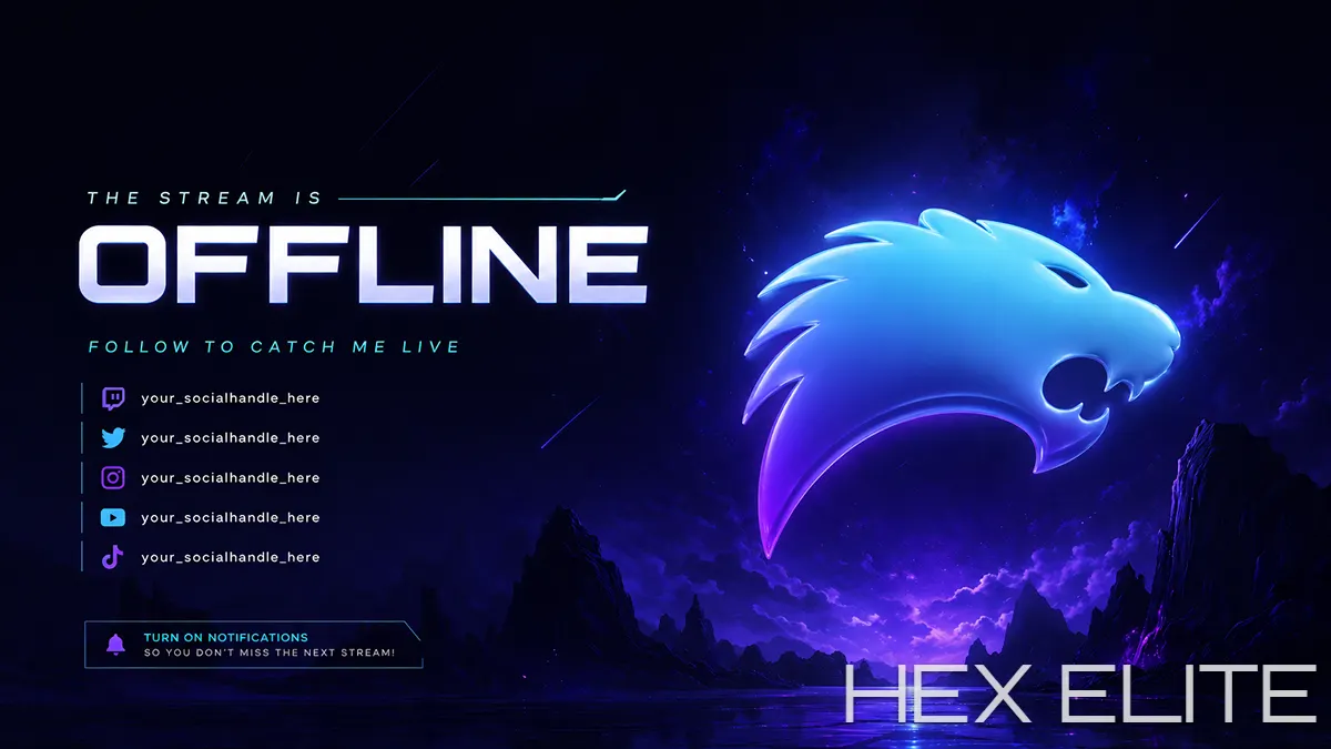 Social Handles Offline Screen