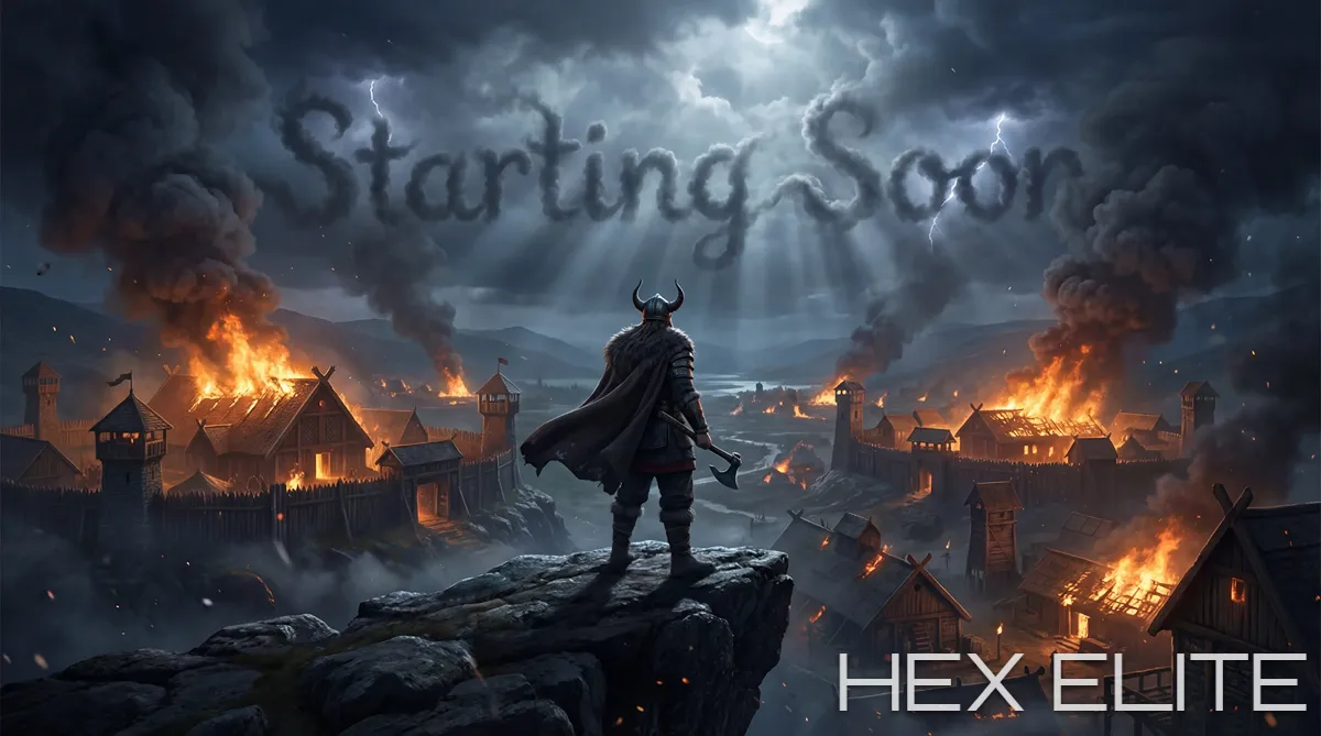 Viking Conquest Starting Soon Screen - Custom 3D Stream Overlay